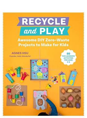 【现货】回收和玩耍 Recycle and Play 原版英文儿童艺术启蒙图书