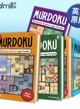 谜案数独2：回到过去：80个谋杀悬疑逻辑谜题(英版) Murdoku Volume 2: Back in Time 英文原版解谜类游戏书籍 谜案数独1-2/3册