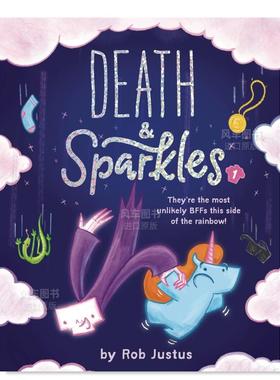 【XJS】漫画 死神与独角兽： 1 Death & Sparkles: Book 1 英文漫画书原版进口图书 Chronicle Books