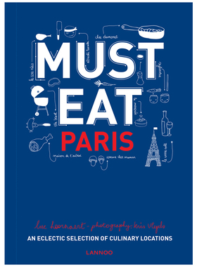 【现货】不得不吃：巴黎 An Eclectic Selection of Culinary Locations 英文原版书籍进口