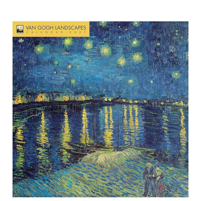 【预售】文森特·梵高风景画 2027年挂历（艺术日历） Vincent van Gogh Landscapes Wall Calendar 原版日历