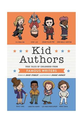 【预售】【名人童年故事】作家们 【Kid Legends】Kid Authors 英文原版儿童知识科普进口图书青少年英语读物课外阅读