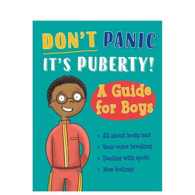 【现货】别慌 是青春期到了！： 男孩指南 Don't Panic， It's Puberty!: A Guide for Boys 原版英文儿童绘本