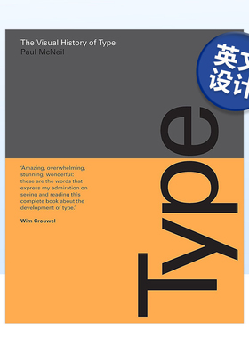 【现货】字体的视觉历史 The Visual History of Type:A visual survey of 320 typefaces 英文原版字体设计书籍进口平面设计图书