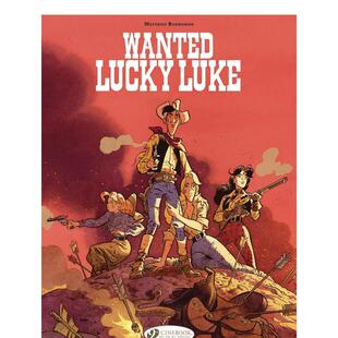 【现货】英文漫画 被通缉的幸运路克 Wanted Lucky Luke (Lucky Luke By Mathieu Bonhomme Book 2) 原版英文图书