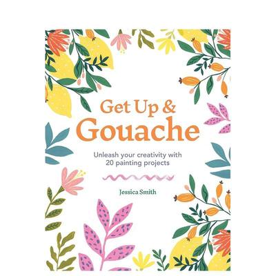 【现货】一起来画水粉画 Get Up & Gouache 原版英文艺术画册画集图书
