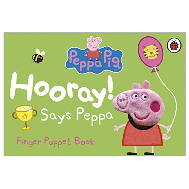 【现货】粉红猪小妹万岁！手偶书Hooray! Says Peppa Finger Puppet Book 3-6岁孩子英文原版互动故事书进口图书书籍 书籍/杂志/报纸 原版其它 原图主图