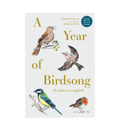 【预售】鸟鸣：跃然纸上 a Year of Birdsong: 52 Stories of Songbirds 原版英文艺术插画原画设定集图书