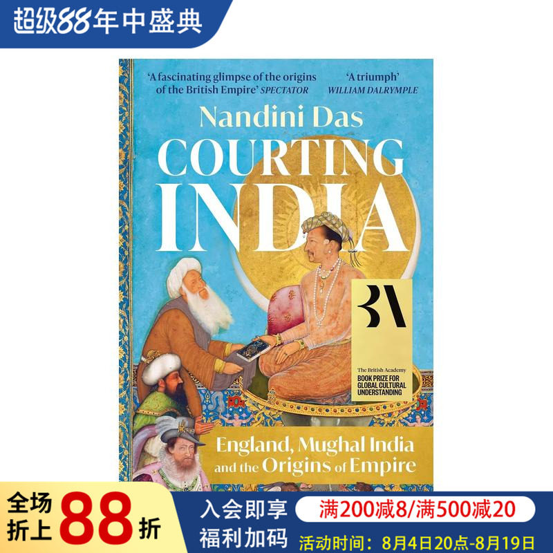 【预售】【英国学院图书奖得主作品】印度 Courting India 原版英文人文历史 - 实物图