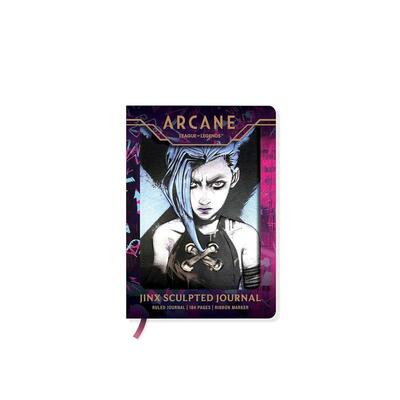 【预售】英雄联盟双城之战：金克丝笔记簿 Arcane Sculpted Journal: Jinx 原版笔记本Notebook图书