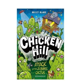 【预售】小鸡山：僵尸仙人掌来袭 Chicken Hill: Attack of the Zombie Cactus 原版英文儿童漫画 爆笑儿童漫画图书