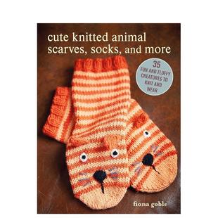 Scarves 预售 Knitted Socks 原版 袜子等 More 35种可爱动物针织：围巾 英文手工制作 Cute and Animal