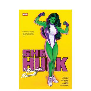 【预售】英文漫画 女浩克全集 by 彩虹?罗威尔 She-Hulk By Rainbow Rowell Omnibus Jen Bartel Cover 原版英文图书