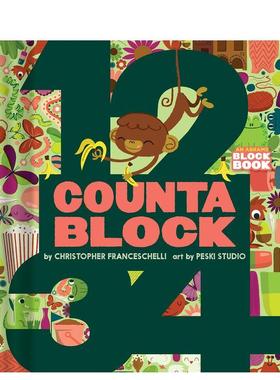 【现货】数数书 【Block】Countablock 原版英文儿童绘本图书