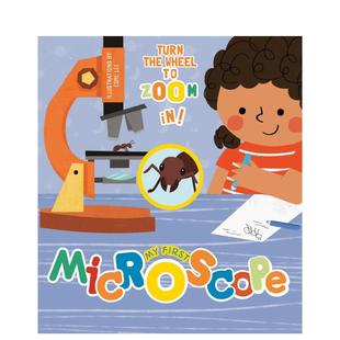 第一台显微镜 Lee Esme 儿童绘本0 预售 我 3岁进口英语启蒙读物知识百科书籍 First Star Microscope White 英文原版