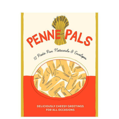 【预售】通心粉的爱：双关语记事卡 Penne Pals: 12 Pasta Pun Notecards & Envelopes 原版卡牌图书
