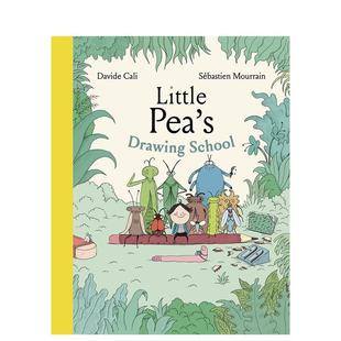 【预售】小豌豆绘画学校 Little Pea’s Drawing School 原版英文儿童艺术启蒙图书