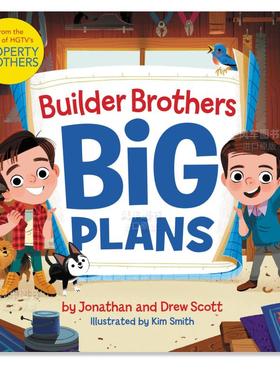【现货】建设者兄弟:大计划 Builder Brothers: Big Plans英文儿童绘本原版图书进口书籍Scott, Drew