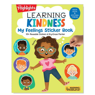 【预售】学习善良：我的感觉 贴纸书 Learning Kindness My Feelings Sticker Book 英文儿童趣味原版图书外版进口书籍Highlights