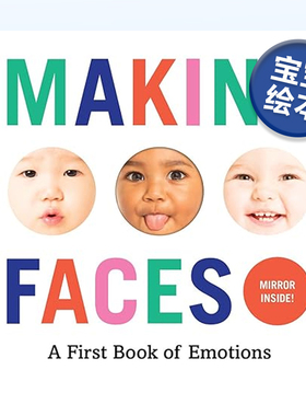 Abrams概念启蒙系列 情绪之书 Making Faces: A First Book of Emotions 英文原版儿童启蒙纸板书绘本0-3岁宝宝爱书可单拍