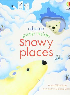 【预售】【洞洞书】白雪皑皑的地方 【Peep Inside】Snowy Places 原版英文儿童趣味图书