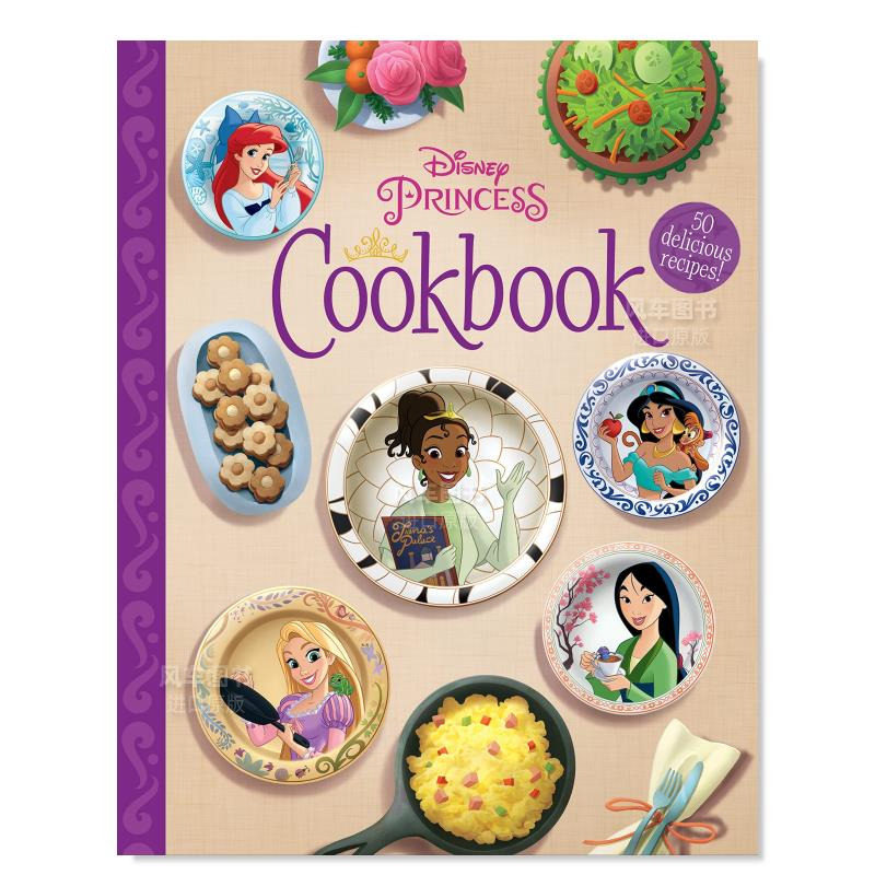 【预售】迪士尼公主食谱 The Disney Princess Cookbook 精装 英文原版儿童食谱 进口餐饮烹饪料理书籍从午餐和晚餐到甜点