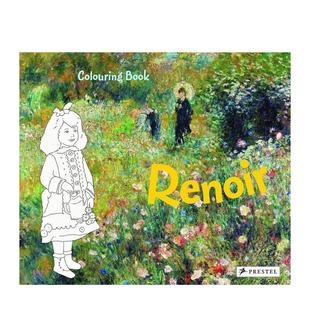 【现货】雷诺阿：绘画本 Renoir Coloring Book 原版英文儿童艺术启蒙图书