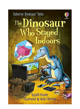 【预售】待在室内的恐龙The Dinosaur Who Stayed Indoors 3-6岁儿童英语启蒙趣味社交启蒙故事分级阅读书 英文原版书籍进口