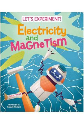 【预售】电与磁的奥秘：实验手册 Electricity and Magnetism :Let's Experiment! 原版英文儿童绘本图书书籍
