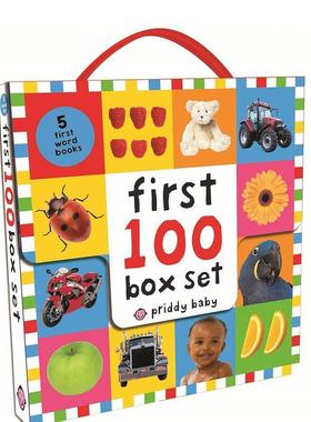 【现货】基础100套装（字母 数字 单词 动物 卡车） First 100 Box Set 原版英文儿童绘本图书