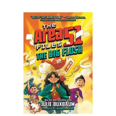 【预售】【51区档案】#2：大水冲翻天（平装） The Area 51 Files 2: The Big Flush 原版英文儿童章节书 中年级读物
