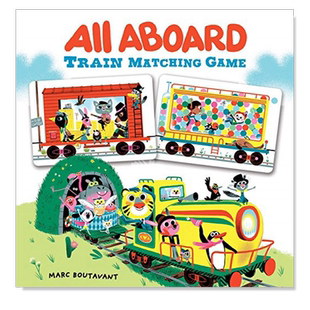 【现货】【Matching Game】All Aboard Train，【对号入座游戏】请上火车英文儿童趣味 原版图书外版进口书籍