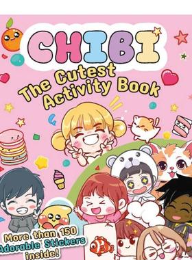 【预售】赤壁-可爱活动手册 Chibi -The Cutest Activity Book 英文儿童趣味英语绘本启蒙书籍 平装图画书 White Star
