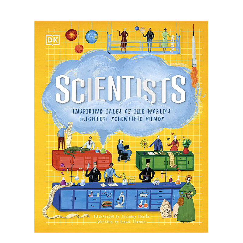 【现货】科学家：世界上*聪明科学头脑鼓舞人心的故事Scientists 英文原版 7-10岁少儿科普课外阅读读物书籍进口