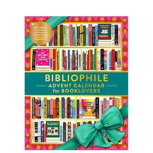 【预售】爱书人圣诞倒数日历 Bibliophile Advent Calendar for Booklovers 原版日历图书书籍