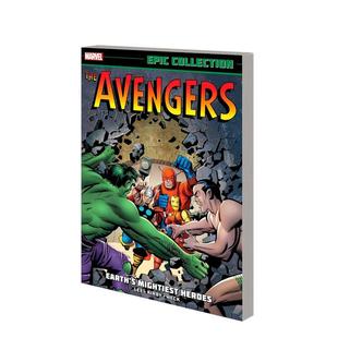 【预售】英文漫画 复仇者联盟史诗合集：地球上强大的英雄 [新印刷] Avengers Epic Collection 原版英文图书
