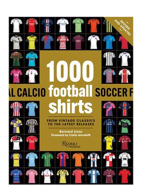 【预售】1000件足球衣经典图鉴：全新升级版 1000 Football Shirts Revised and Updated 原版英文运动图书(预计2月出版)