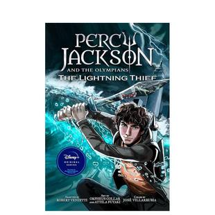 【预售】英文漫画 波西·杰克逊与神火之盗 Percy Jackson and the Olympians The Lightning Thief ... 原版英文漫画书图书书籍
