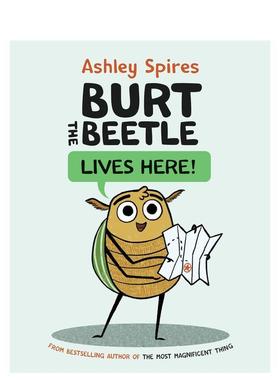 【预售】英文漫画 甲壳虫伯特住在这里! Burt the Beetle Lives Here! 英文 原版图书外版进口书籍 Ashley Spires图书