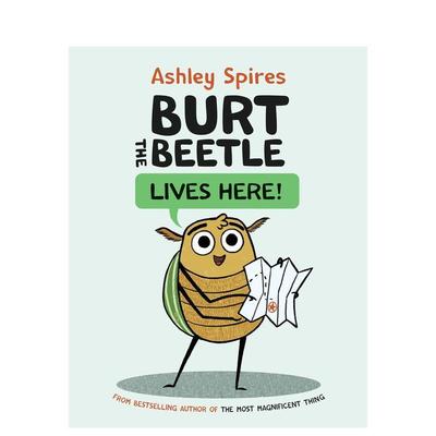 【预售】英文漫画 甲壳虫伯特住在这里! Burt the Beetle Lives Here! 英文 原版图书外版进口书籍 Ashley Spires图书