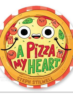 【预售】我的披萨心 A Pizza My Heart英文儿童趣味Stephani Stilwell little bee books
