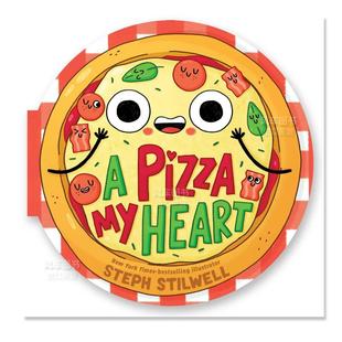 little books 披萨心 Heart英文儿童趣味Stephani Pizza 我 bee Stilwell 预售