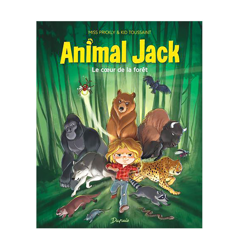 【现货】动物杰克Animal Jack第1卷森林之心Le coeur de la forêt 6岁以上少儿环保意识启蒙冒险探险连载漫画法文原版书籍进口
