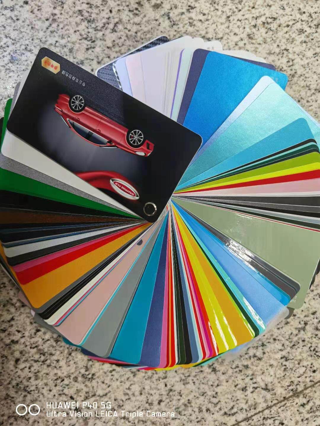 改色膜样本色卡汽车膜展示喷贴膜喷漆改展示模型色板板墙盖机色