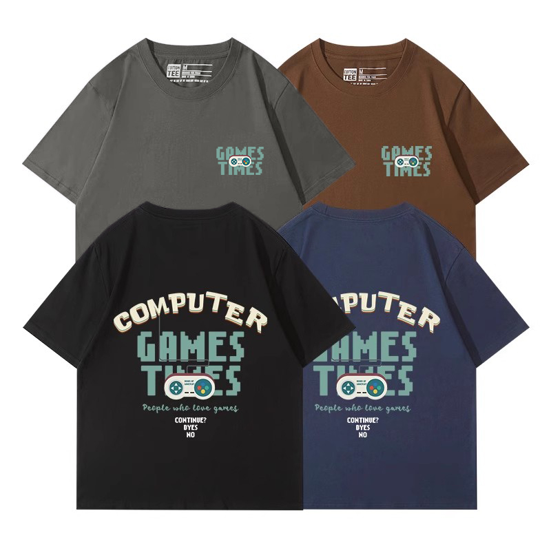 潮流印花短袖t恤男ins宽松