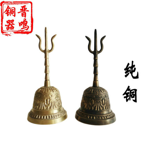 纯铜金刚铃三叉铜手摇铃