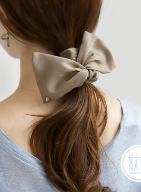 日本本土ane mone女士温柔气质高级感发带发绳扎马尾盘发发饰