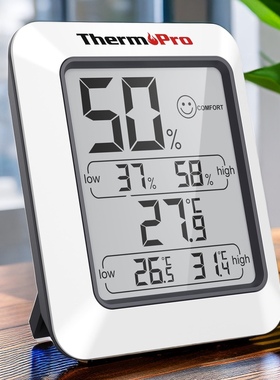 日本本土ThermoPro家用室内外电子精准温湿度计测温仪TP50