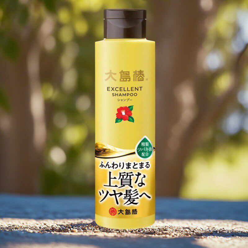 日本本土大岛椿洗发水山茶花香洗发露柔顺护发丰盈蓬松300ml