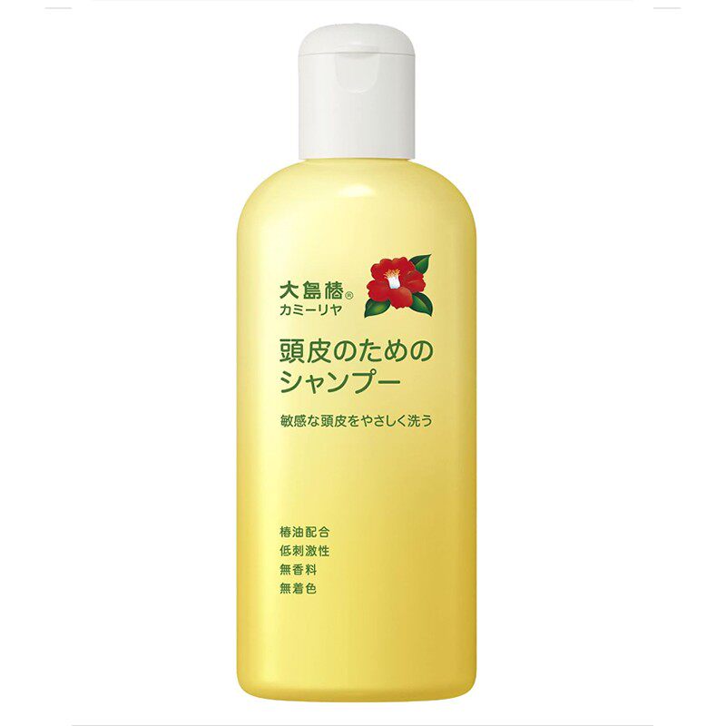 日本本土Kamilia大岛椿除头皮屑瘙痒粘性洗发水无色素250ml